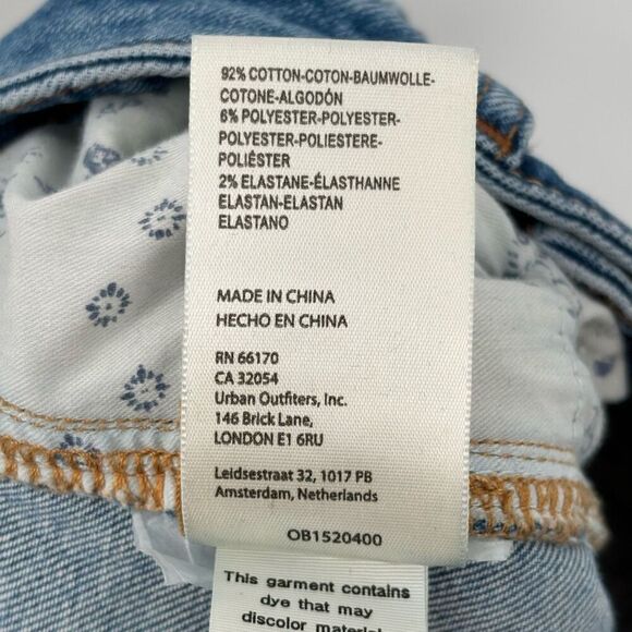 Free People We The Free Curvy Straight Leg Jeans Size 28 - Picture 7 of 8